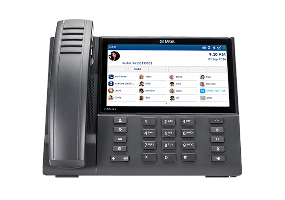 The 6940w is a powerful Wi-Fi equipped IP phone with a 7-inch color LCD display. It’s designed for executive users who require an exceptional device that meets their demanding communications needs. The 6940w supports PCLink and MobileLink via Bluetooth and provides flexible network connectivity options including wired Ethernet and built-in Wi-Fi to facilitate installation in work-at-home and corporate environments.