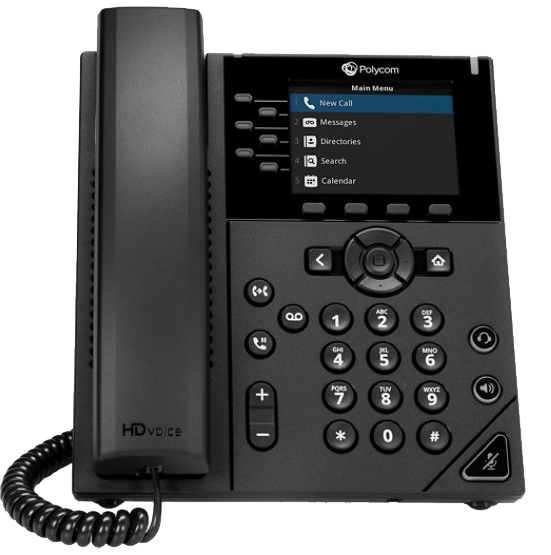 Poly VVX 350 Phone works with most major cloud providers